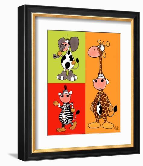 Camouflage-Yack-Framed Art Print