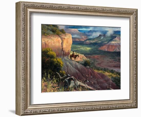 Camp Along the Timbercreek-Jack Sorenson-Framed Art Print