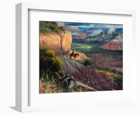 Camp Along the Timbercreek-Jack Sorenson-Framed Art Print