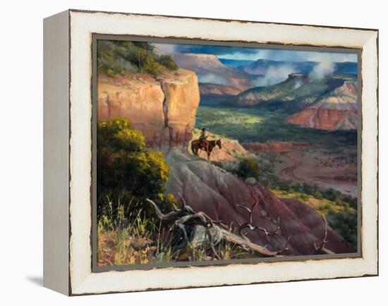 Camp Along the Timbercreek-Jack Sorenson-Framed Stretched Canvas