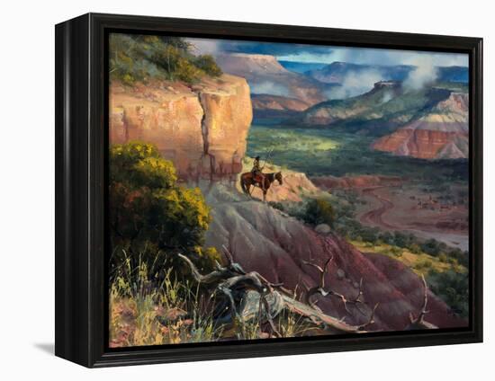 Camp Along the Timbercreek-Jack Sorenson-Framed Stretched Canvas