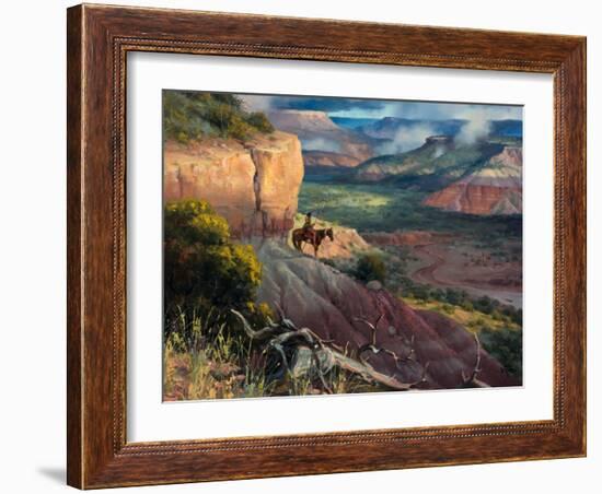 Camp Along the Timbercreek-Jack Sorenson-Framed Art Print