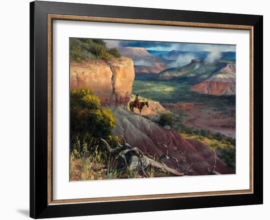 Camp Along the Timbercreek-Jack Sorenson-Framed Art Print