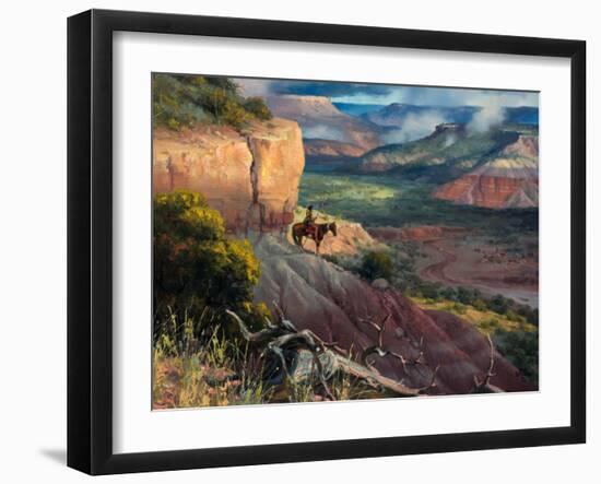 Camp Along the Timbercreek-Jack Sorenson-Framed Art Print