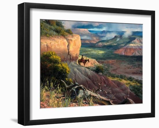 Camp Along the Timbercreek-Jack Sorenson-Framed Art Print