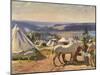 Camp at Malbuison, Near Pontarlier, c.1918-Sir Alfred Munnings-Mounted Giclee Print