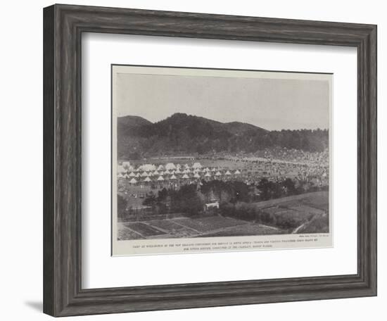 Camp at Wellington of the New Zealand Contingent for Service in South Africa-null-Framed Giclee Print