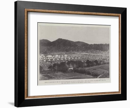 Camp at Wellington of the New Zealand Contingent for Service in South Africa-null-Framed Giclee Print