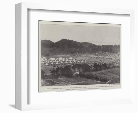 Camp at Wellington of the New Zealand Contingent for Service in South Africa-null-Framed Giclee Print