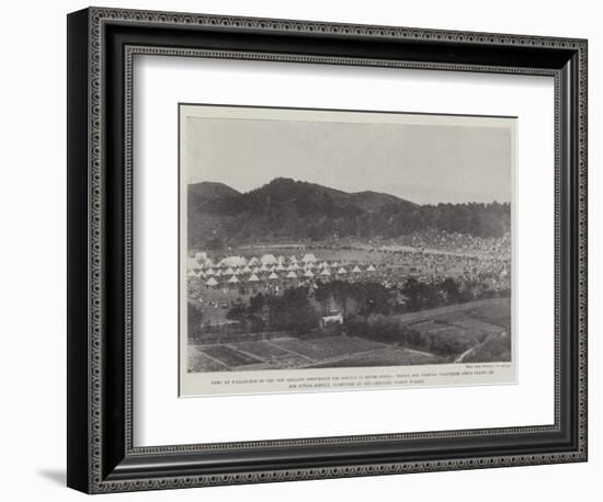 Camp at Wellington of the New Zealand Contingent for Service in South Africa-null-Framed Giclee Print