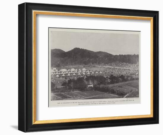 Camp at Wellington of the New Zealand Contingent for Service in South Africa-null-Framed Giclee Print