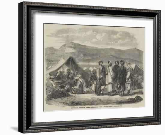 Camp Bazaar, Meerunzaie, Western Affghanistan-William Carpenter-Framed Giclee Print