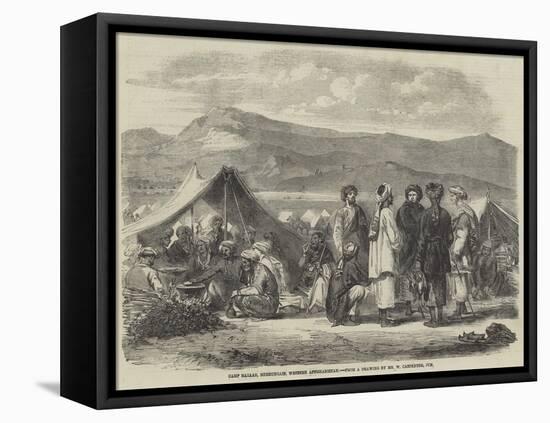 Camp Bazaar, Meerunzaie, Western Affghanistan-William Carpenter-Framed Premier Image Canvas