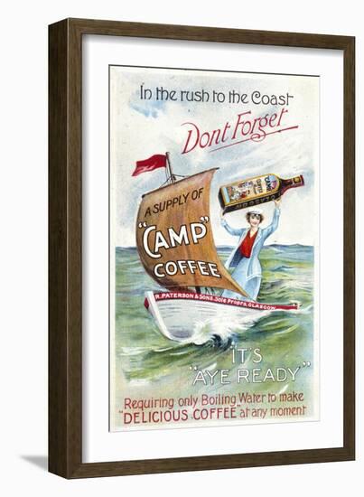 Camp Coffee - Delicious Coffee at Any Moment-null-Framed Art Print