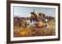 Camp Cook's Troubles-Charles Marion Russell-Framed Art Print