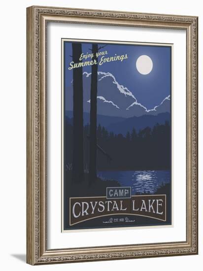 Camp Crystal Lake-Steve Thomas-Framed Giclee Print