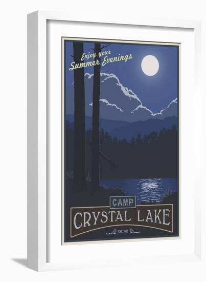 Camp Crystal Lake-Steve Thomas-Framed Giclee Print