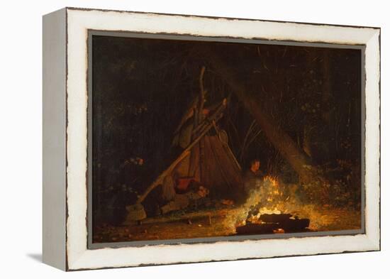 Camp Fire, 1880-Winslow Homer-Framed Premier Image Canvas