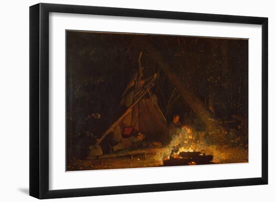 Camp Fire, 1880-Winslow Homer-Framed Giclee Print