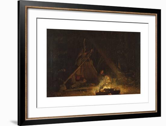 Camp Fire-Winslow Homer-Framed Premium Giclee Print