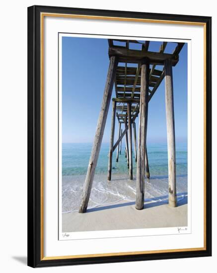 Camp Helen Pier-John Gynell-Framed Giclee Print