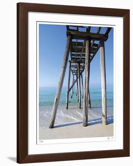 Camp Helen Pier-John Gynell-Framed Giclee Print