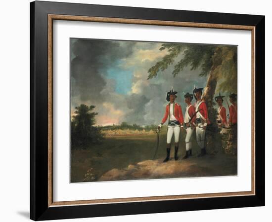 Camp of a Thousand Men Formed by Augustus Cleveland Three Miles from Bhagalpur-William Hodges-Framed Giclee Print