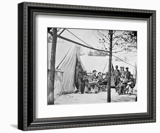 Camp of Captain (G.F.W. Wiley) Assistant Quartermaster, Stoneman's Station, Virginia-Stocktrek Images-Framed Photographic Print