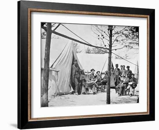 Camp of Captain (G.F.W. Wiley) Assistant Quartermaster, Stoneman's Station, Virginia-Stocktrek Images-Framed Photographic Print