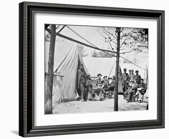 Camp of Captain (G.F.W. Wiley) Assistant Quartermaster, Stoneman's Station, Virginia-Stocktrek Images-Framed Photographic Print