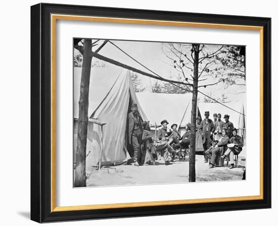 Camp of Captain (G.F.W. Wiley) Assistant Quartermaster, Stoneman's Station, Virginia-Stocktrek Images-Framed Photographic Print