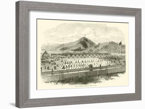 Camp of Confederate Prisoners at Elmira, New York, May 1865-null-Framed Giclee Print