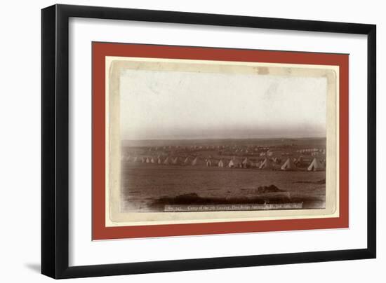 Camp of the 7th Cavalry, Pine Ridge Agency, S.D., Jan. 19, 1891-John C. H. Grabill-Framed Giclee Print