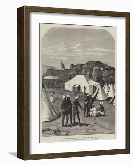 Camp of the British Mission to Cabul, at Jumrood, Near the Khyber Pass-William Heysham Overend-Framed Giclee Print