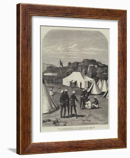 Camp of the British Mission to Cabul, at Jumrood, Near the Khyber Pass-William Heysham Overend-Framed Giclee Print