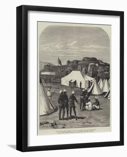 Camp of the British Mission to Cabul, at Jumrood, Near the Khyber Pass-William Heysham Overend-Framed Giclee Print