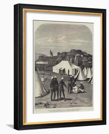 Camp of the British Mission to Cabul, at Jumrood, Near the Khyber Pass-William Heysham Overend-Framed Giclee Print