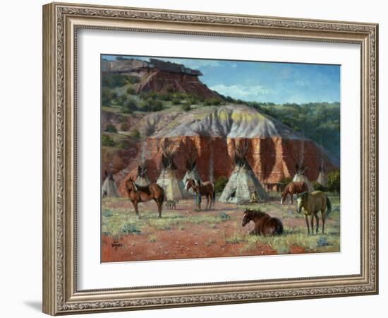 Camp of the Comanche-Jack Sorenson-Framed Art Print