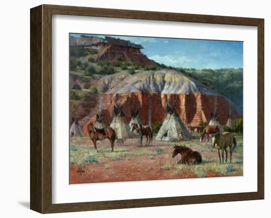 Camp of the Comanche-Jack Sorenson-Framed Art Print