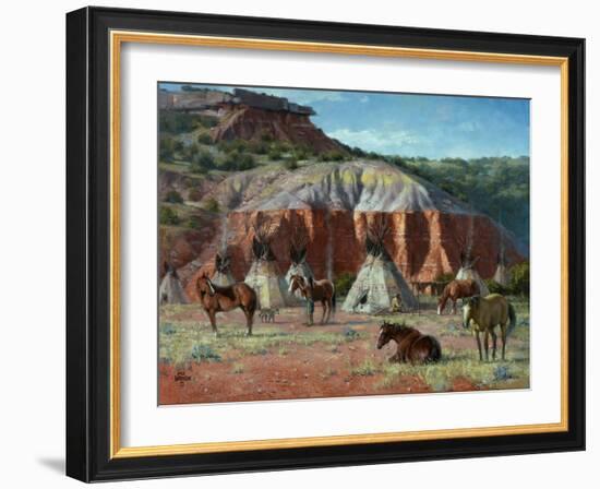 Camp of the Comanche-Jack Sorenson-Framed Art Print