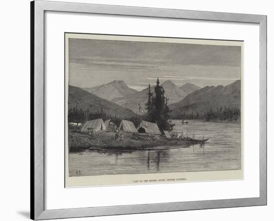 Camp on the Skeena River, British Columbia-Charles Auguste Loye-Framed Giclee Print