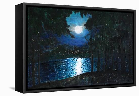 Camp Reflections-Cody Alice Moore-Framed Stretched Canvas