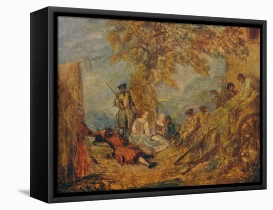 Camp Scene, c17th century, (1909)-Jean-Antoine Watteau-Framed Premier Image Canvas