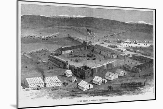 Camp Supply, Indian Territory.-null-Mounted Giclee Print