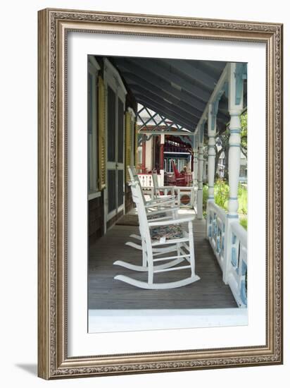 Camp Village, Oak Bluffs, Marthas Vineyard, Massachusetts-Natalie Tepper-Framed Photo