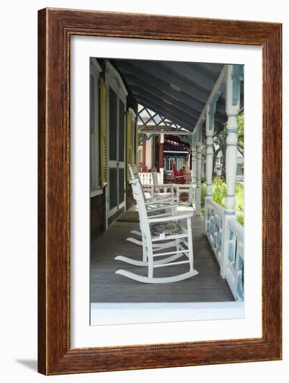 Camp Village, Oak Bluffs, Marthas Vineyard, Massachusetts-Natalie Tepper-Framed Photo