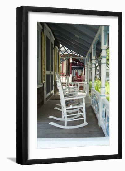 Camp Village, Oak Bluffs, Marthas Vineyard, Massachusetts-Natalie Tepper-Framed Photo