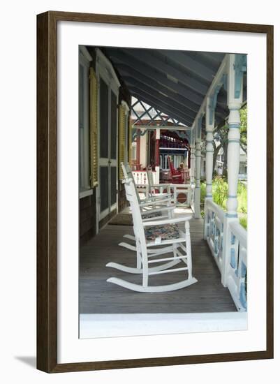 Camp Village, Oak Bluffs, Marthas Vineyard, Massachusetts-Natalie Tepper-Framed Photo