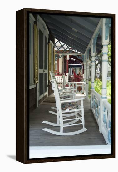 Camp Village, Oak Bluffs, Marthas Vineyard, Massachusetts-Natalie Tepper-Framed Stretched Canvas