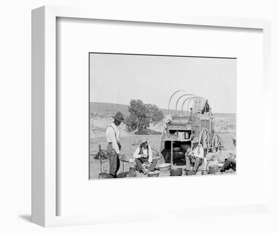 Camp Wagon on a Texas Roundup-null-Framed Photo